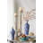 D9x24.5" Blue And White Porcelain Vase