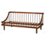 Lit de jour simple en bois brun noyer Errapel Baxton Studio Helio