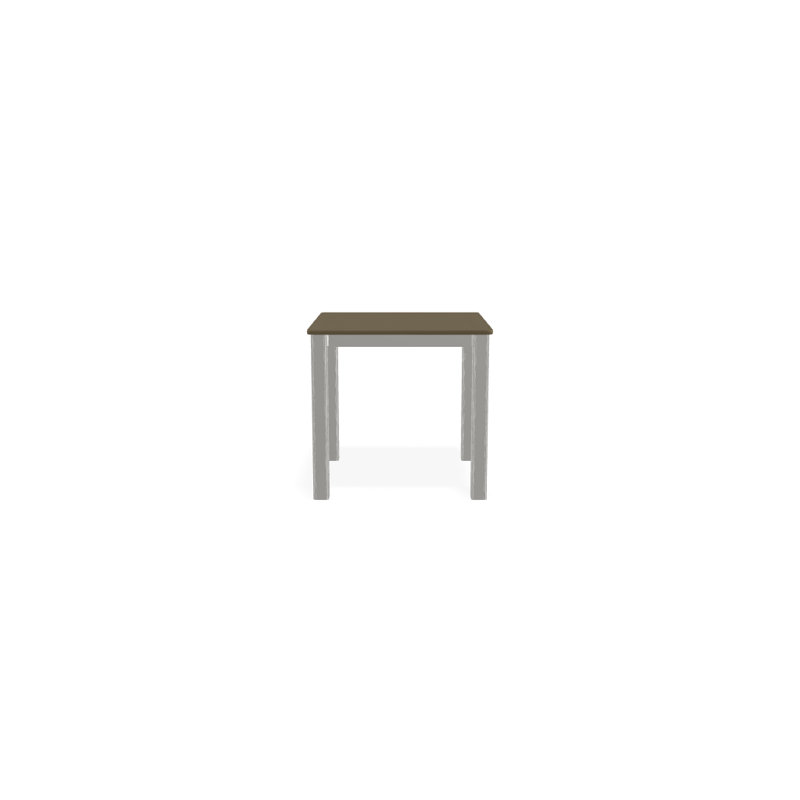 Robinett Square Metal Outdoor Side Table , 21'' in. W 21'' in. D, Beachwood P40, Textured Snow
