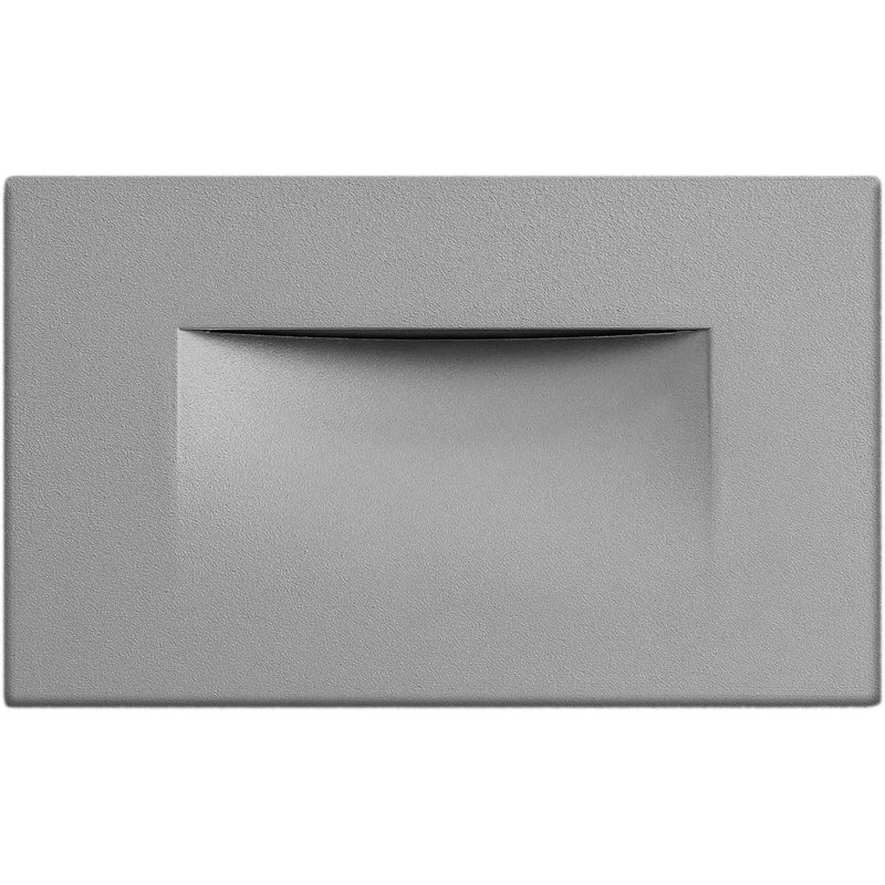Integrated LED Metal Step Light, Silver