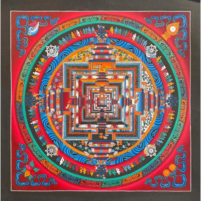 Kalchakra Mandala Thangka (Brocadeless Thangka)