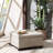 Della Button Tufted Square Storage Ottoman-1162240542