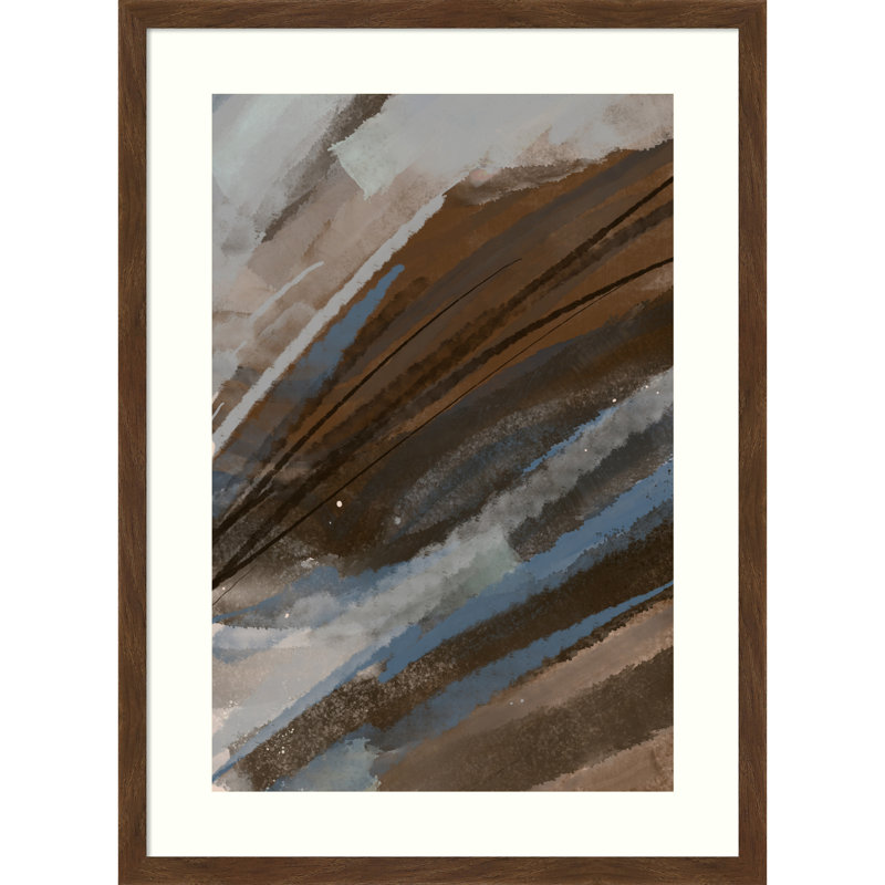 «Mountain Muse» par Nilesh Kulkarni, reproduction d'art encadrée sur bois, 25 x 18, Carlisle brun étroit