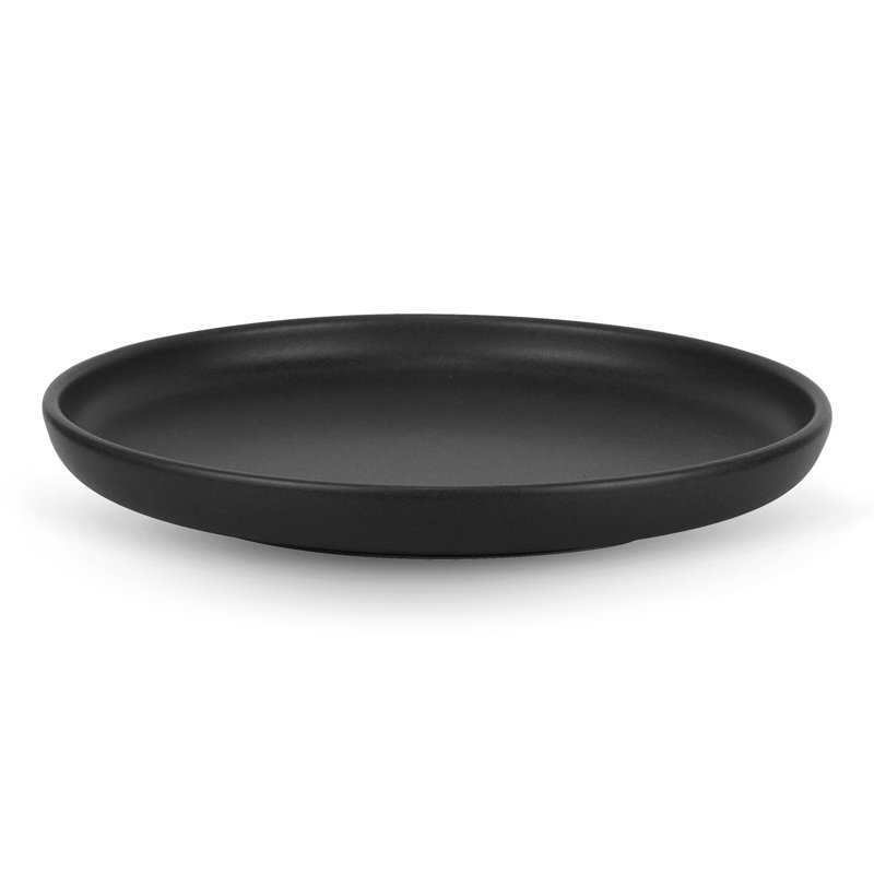Assiette plate 11 po Harden Uno, Noir