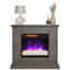Foyer électrique duraflame, gris vieilli