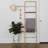 Elegant Dark Wood Ladder Towel Rack-1917266133