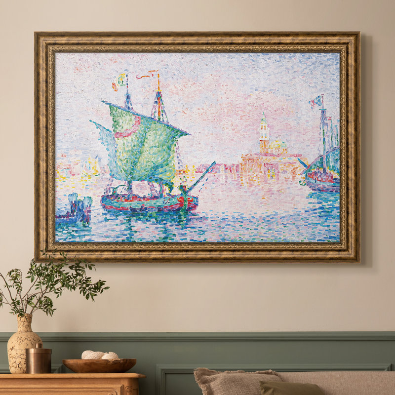 Venise, le nuage rose, 1909 - Paul Signac - Toile encadrée sur mesure, 16x22 INNER SIZE, Framed Canvas