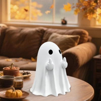 Halloween Decorations Ghost Figurine - 3 In Spooky & Cute Ghost Statue, Halloween Ghost Figurines For Home, Office, Desk Decor, Cute Ghost Decor Home Decor Indoor (Small)
