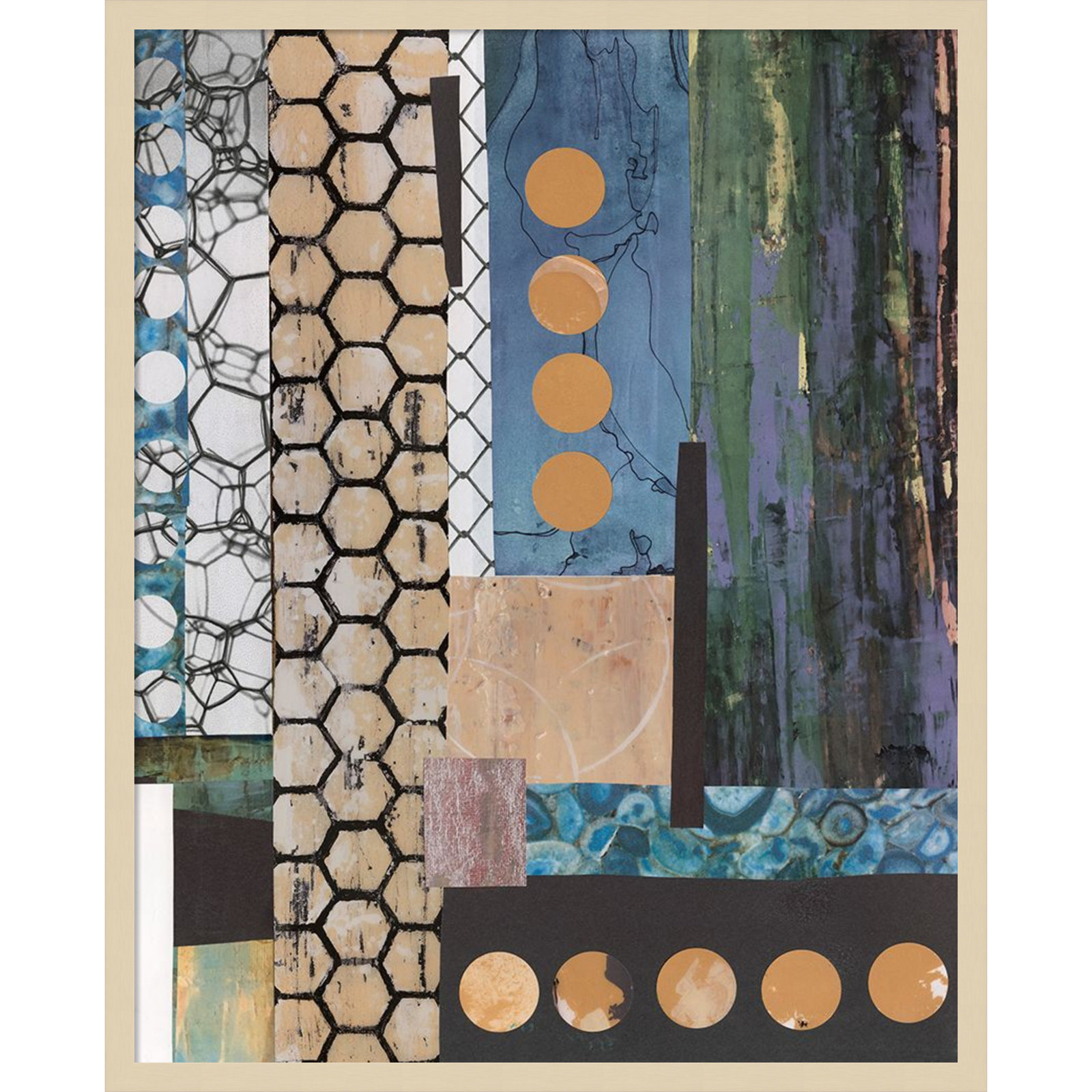 Mashup No. 2 Print by Natalie Avondet, 33" H x 27" W, Brown
