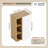 16" Wall-Mounted Bathroom Side Cabinet