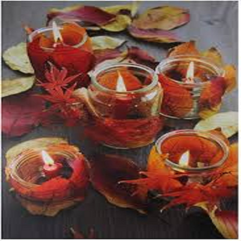 LED Lighted Fall Pathway Canvas Wall Art 23.5" x 15.75"