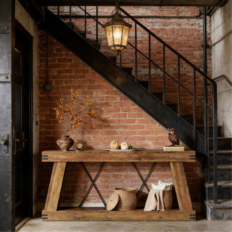 Two-Tier Side Table,Unique Entryway Table,Functional Console Table