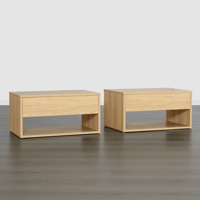 Ensemble de 2 tables de chevet Hanzel Minimalist