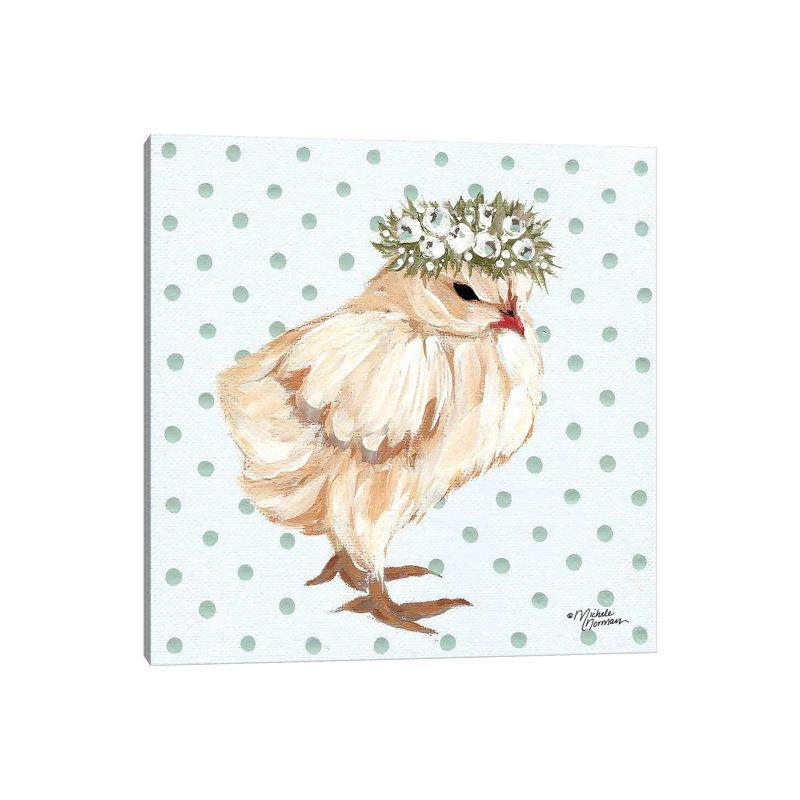 Spring Chick by Michele Norman - Wrapped Canvas Gallery-Wrapped Canvas Giclée, 30.48 cm H x 30.48 cm W