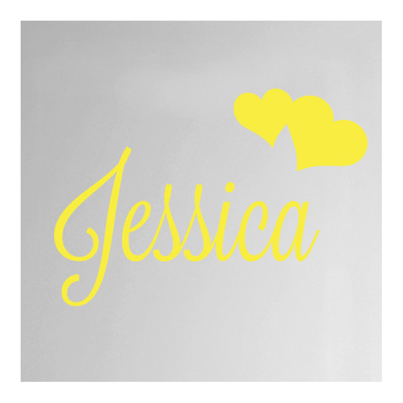 Wall Decal, Bright Yellow, Yes