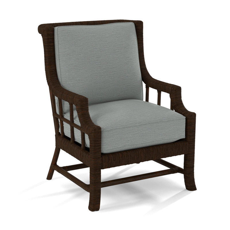Lafayette Armchair, White Sugar Performance; 0863-91, Coffee