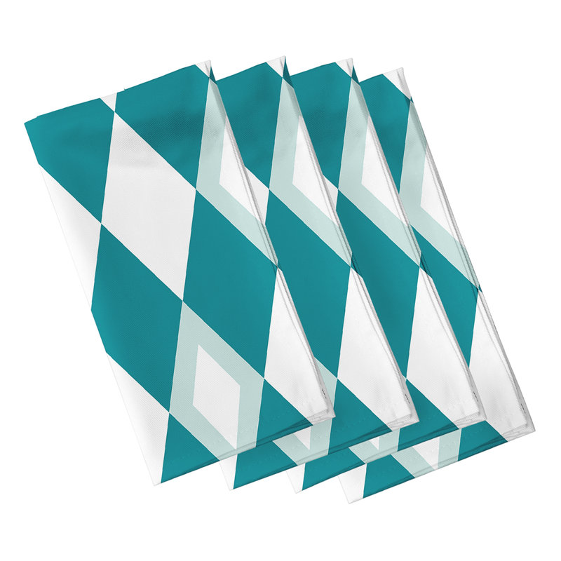 Ensemble de serviettes 4 pièces Noxon, Bleu sarcelle
