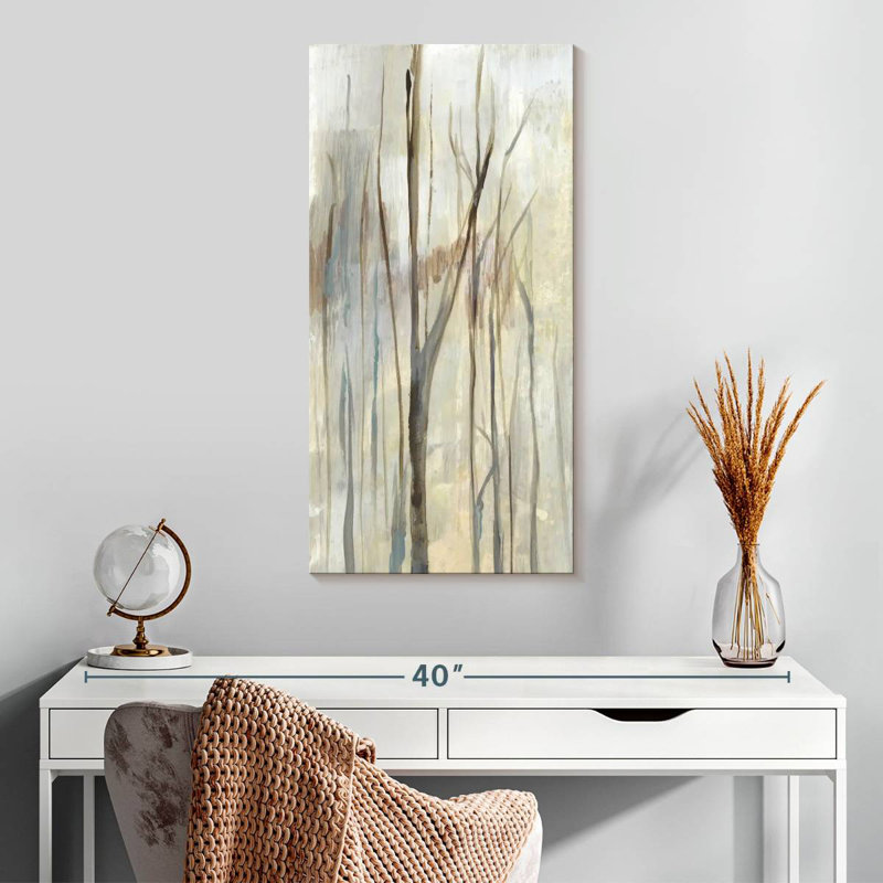 Wispy Birches I, 30" H x 15" W