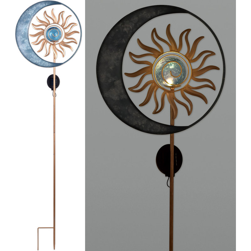 Piquet de jardin en métal Taleia, Argent