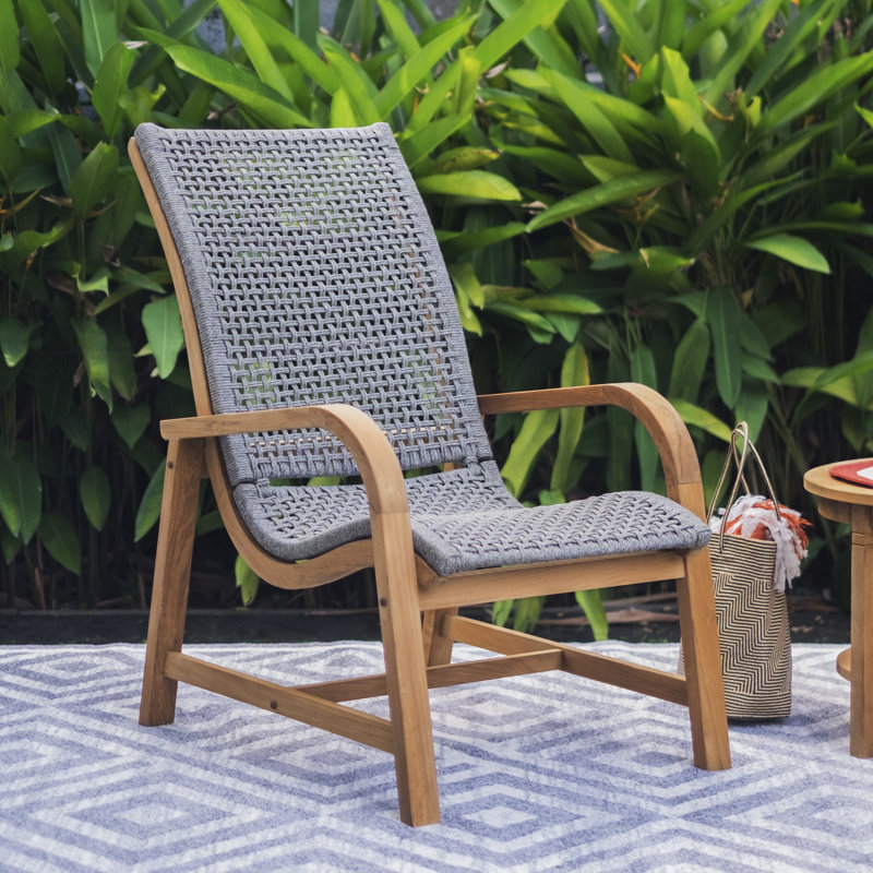 Nimes 2-Person Teak Outdoor Seating Group