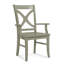 Hues Solid Wood Arm Chair-1206243305