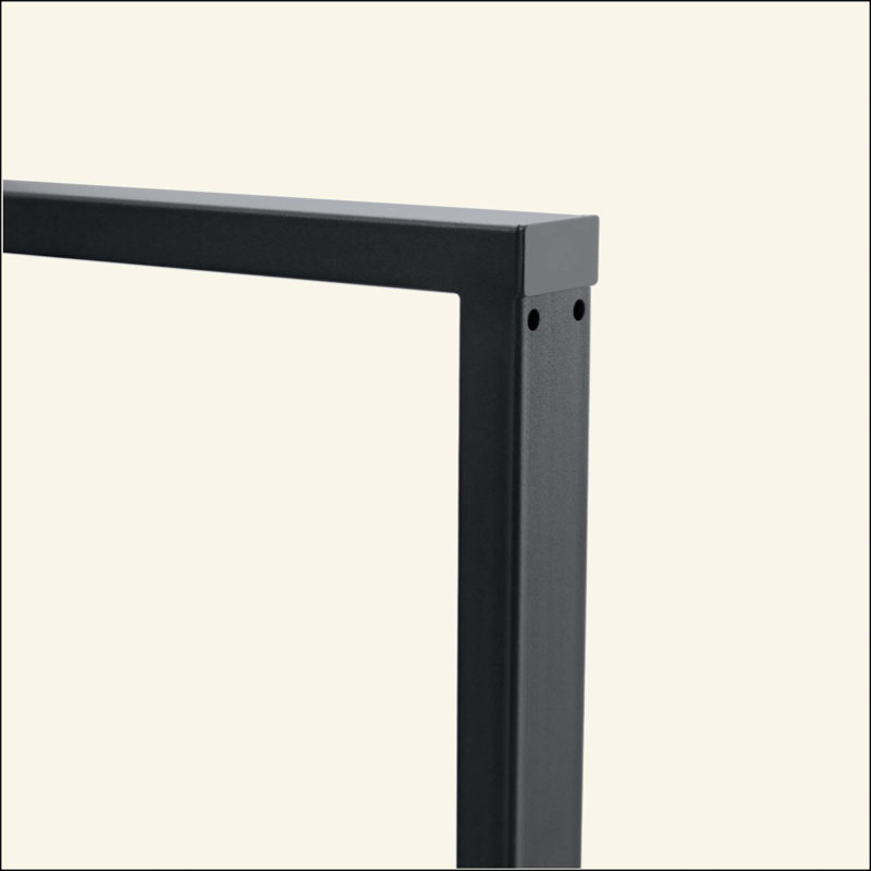 Table de salle à manger rectangulaire minimaliste rétro avec 4 chaises en lin et coton, plateau texturé et pieds en métal