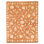 Hand Knotted Area Rug in Rust
