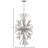Vida 50" Nineteen-Light Modern Tall Hanging Chandelier w/ Crystal Accents-1807537686