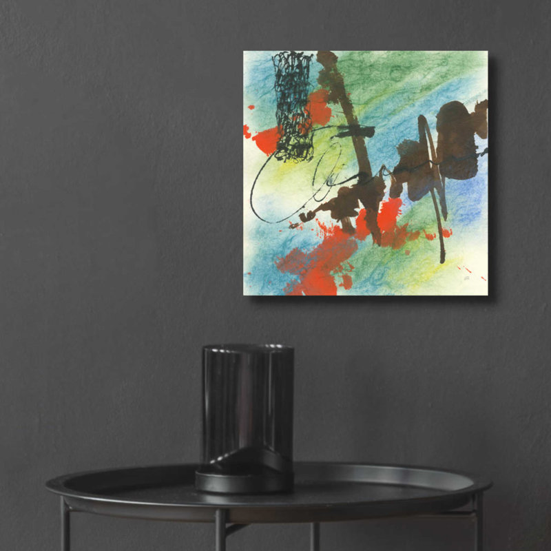 «Graffiti Blue I» par Chris Paschke, H 12 po x l 12 po x P 0,13 po