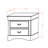 Louis Philippe Night Stand in Walnut Finish-1753890611