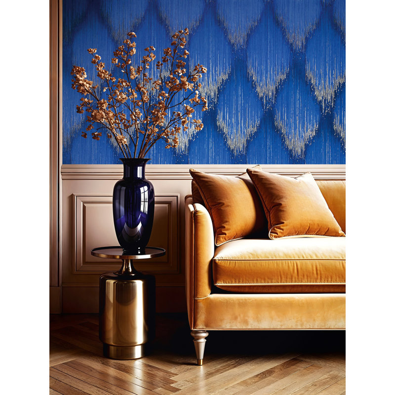 Galerie Fashion Icon Stripes Wallpaper, Blue