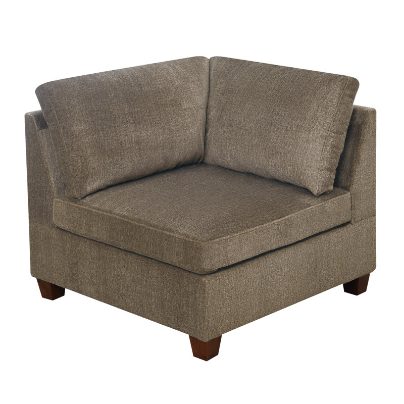 Canapé modulaire modulaire modulaire, Chenille brun clair