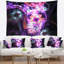 Tapisserie d'art numérique mauve foncé-28485862