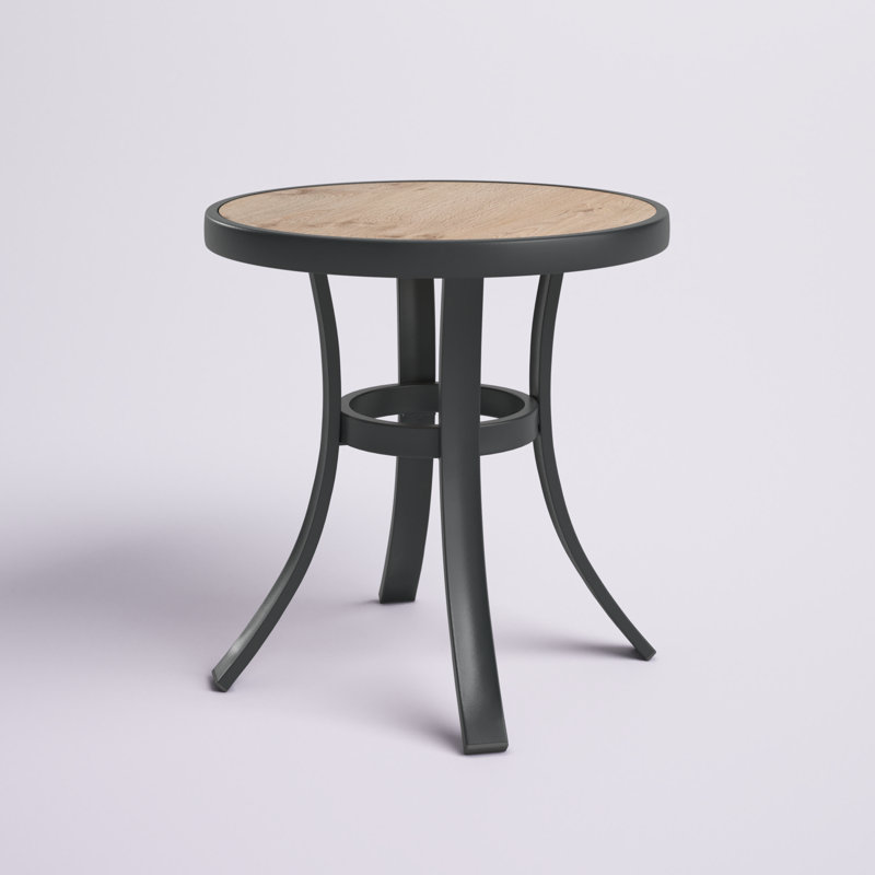 Round Metal Outdoor Dining Table , 48.3cm cm W 48.3cm cm D