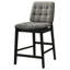Chaise de comptoir rembourrée Redbridge - gris et noir-1511069664-1511069671