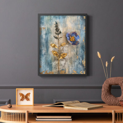 FLORAL Series LI - reproduction encadrée de qualité supérieure - prête à être accrochée - aucun clou requis