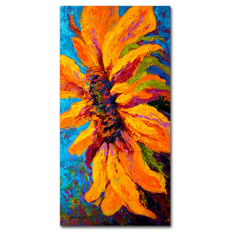 Kucera «Sunflower Solo II», reproduction d'art sur toile tendue, H 32 po x l 16 po