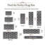 Modern Geometric Grey Area Rug Soft Durable Stylish Home Decor-1703760653