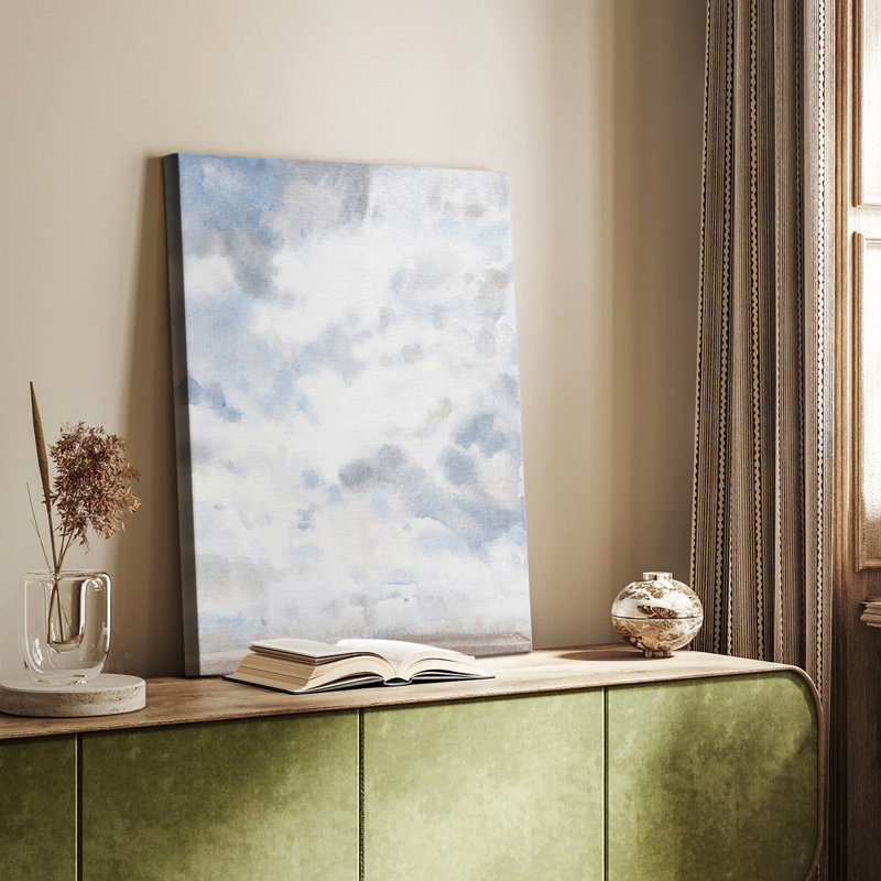 Bleu ciel IV - galerie Cavas sur mesure, H 60 po x l 40 po