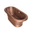 Thales 5' Copper Freestanding Bathtub with Overflow