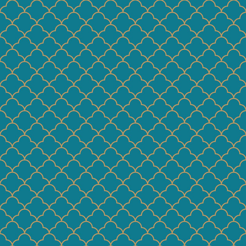 Rouleau de papier peint Delberta, L 10,5 po x l 24 po, Bleu