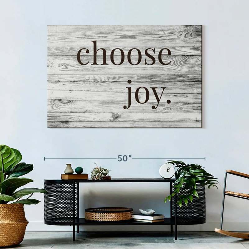 Choose Joy Typography, 32" H x 48" W