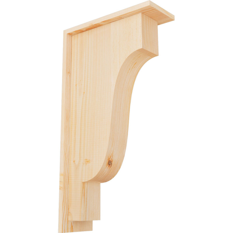 Corbeille Newport avec contre-plaque, H 26 po x l 5,5 po x P 14 po, Sapin de Douglas, Lisse
