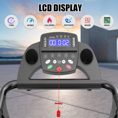 Foldable Treadmill For Home, 2.5HP Portable Treadmill With Handles, 300 Lbs Capacity, APP Control & LED Display - Folding Walking Pad For Fitness