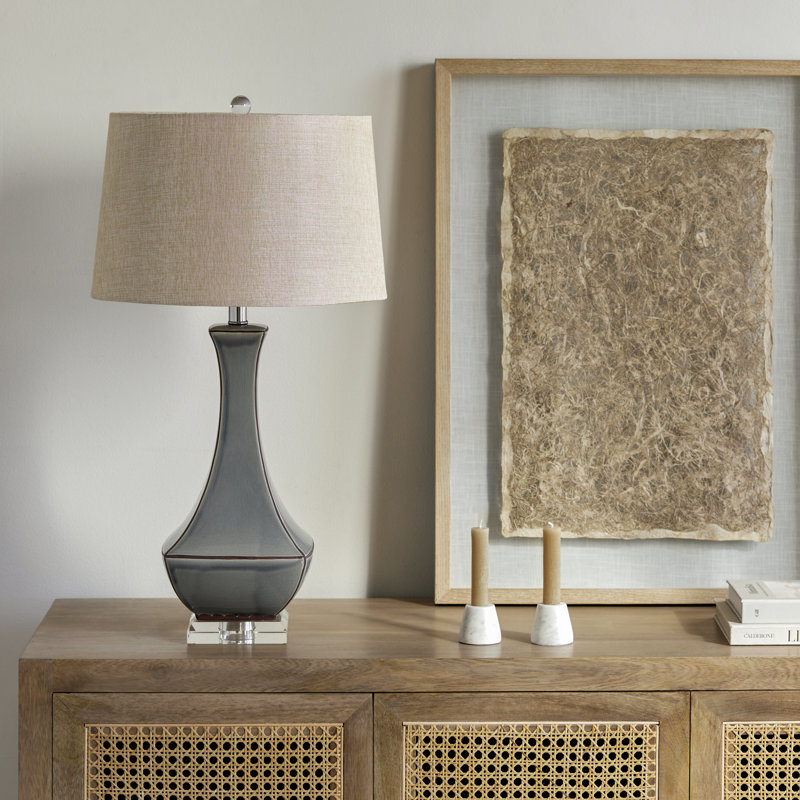 Lampe de table H 31 po Sterling, Gris