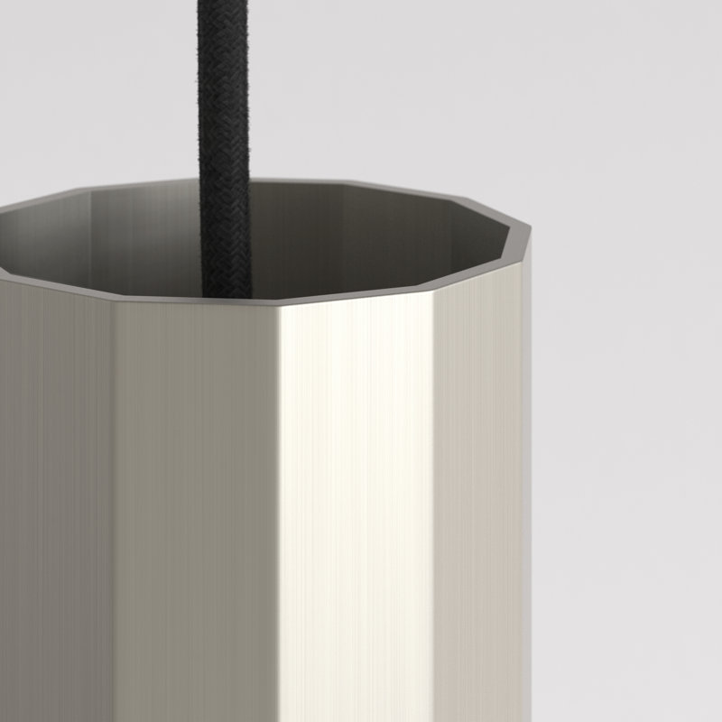 Hashira Pendant, Brushed Nickel