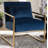 Kynzley Velvet Armchair-1805167734