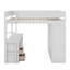 Lit mezzanine double avec placards et bureau-816031751