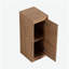 Petite armoire de rangement autoportante 12 po, portes à fermeture douce, chêne imitation, contreplaqué (emballage KD)