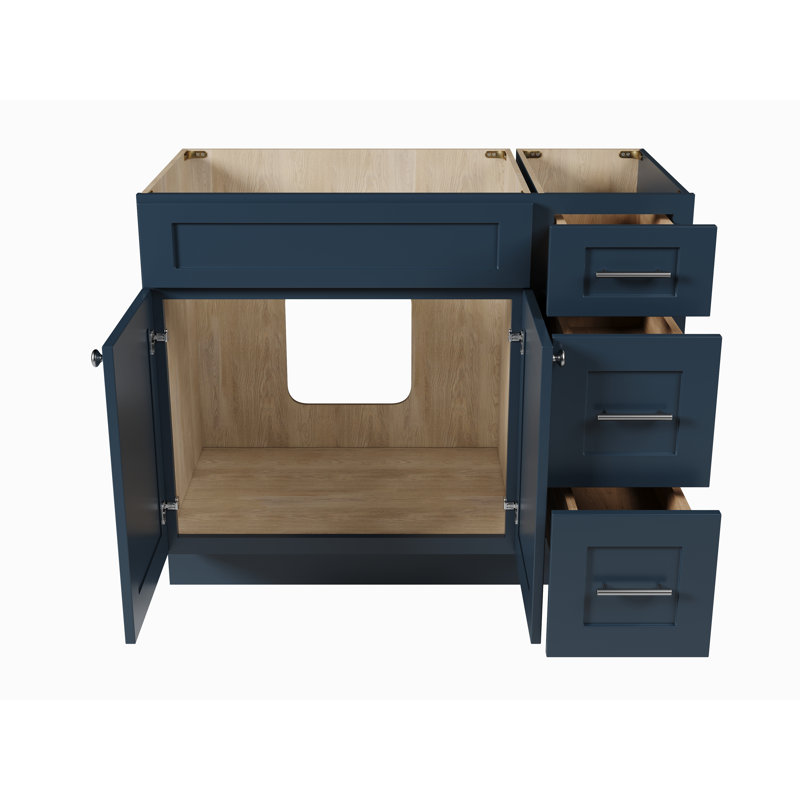 Base de meuble-lavabo simple 42 po Disar, Bleu